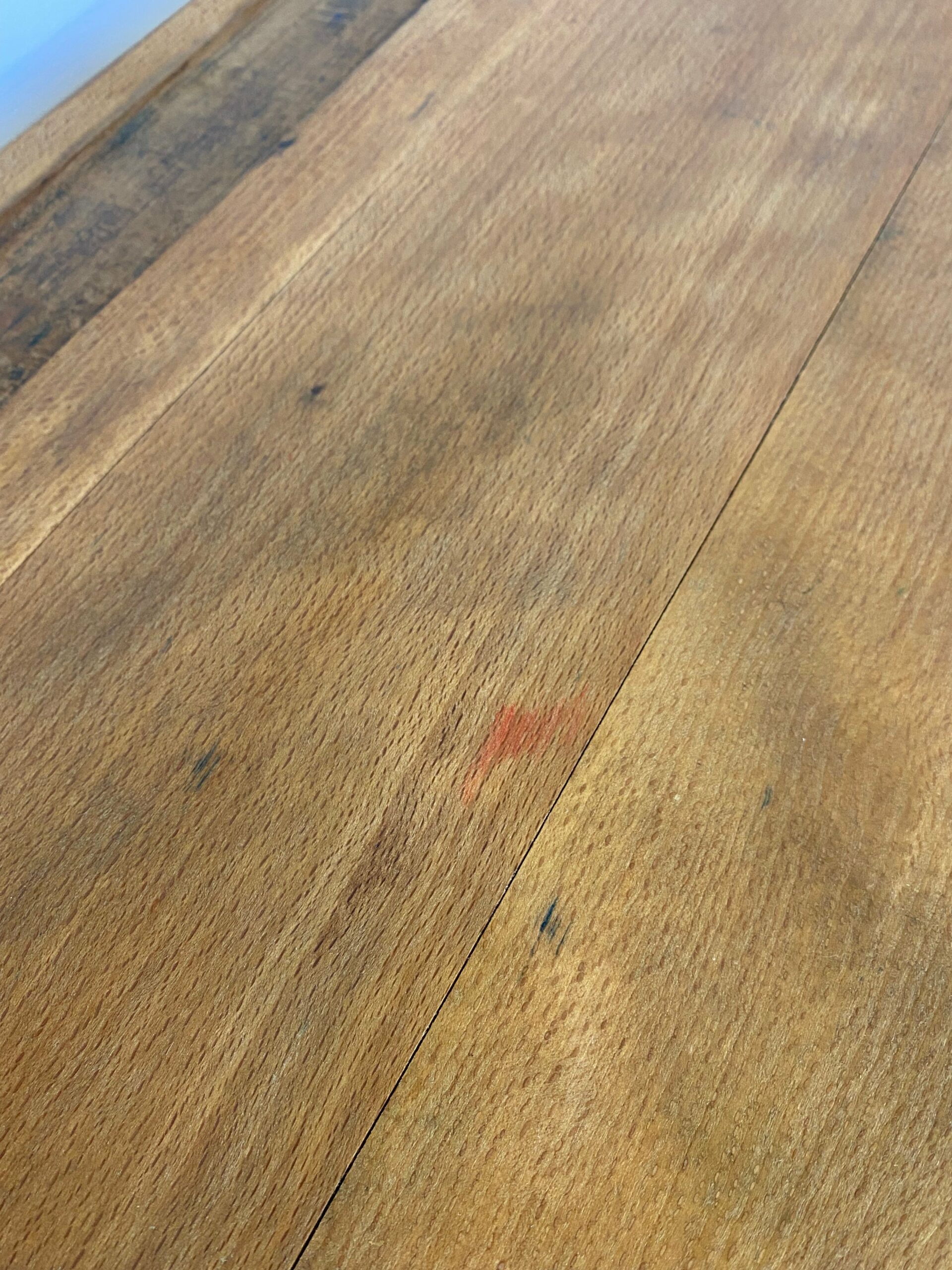 Vintage French School Desk by Delagrave – Wood & Metal Bench, Patina - Image 9