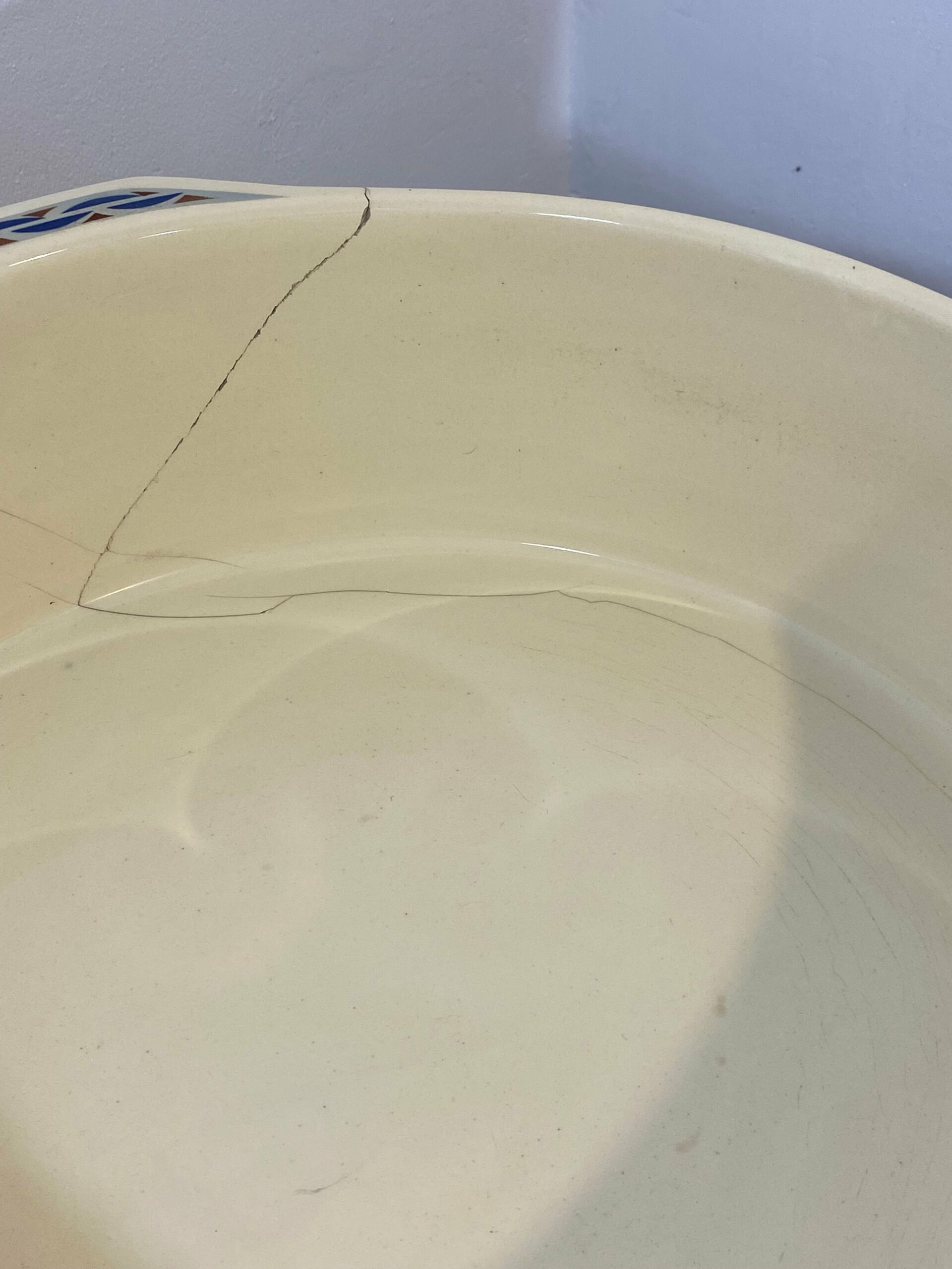 Vintage French Saint-Amand Art Deco Pitcher & Basin – Hand-Painted Floral - Image 4