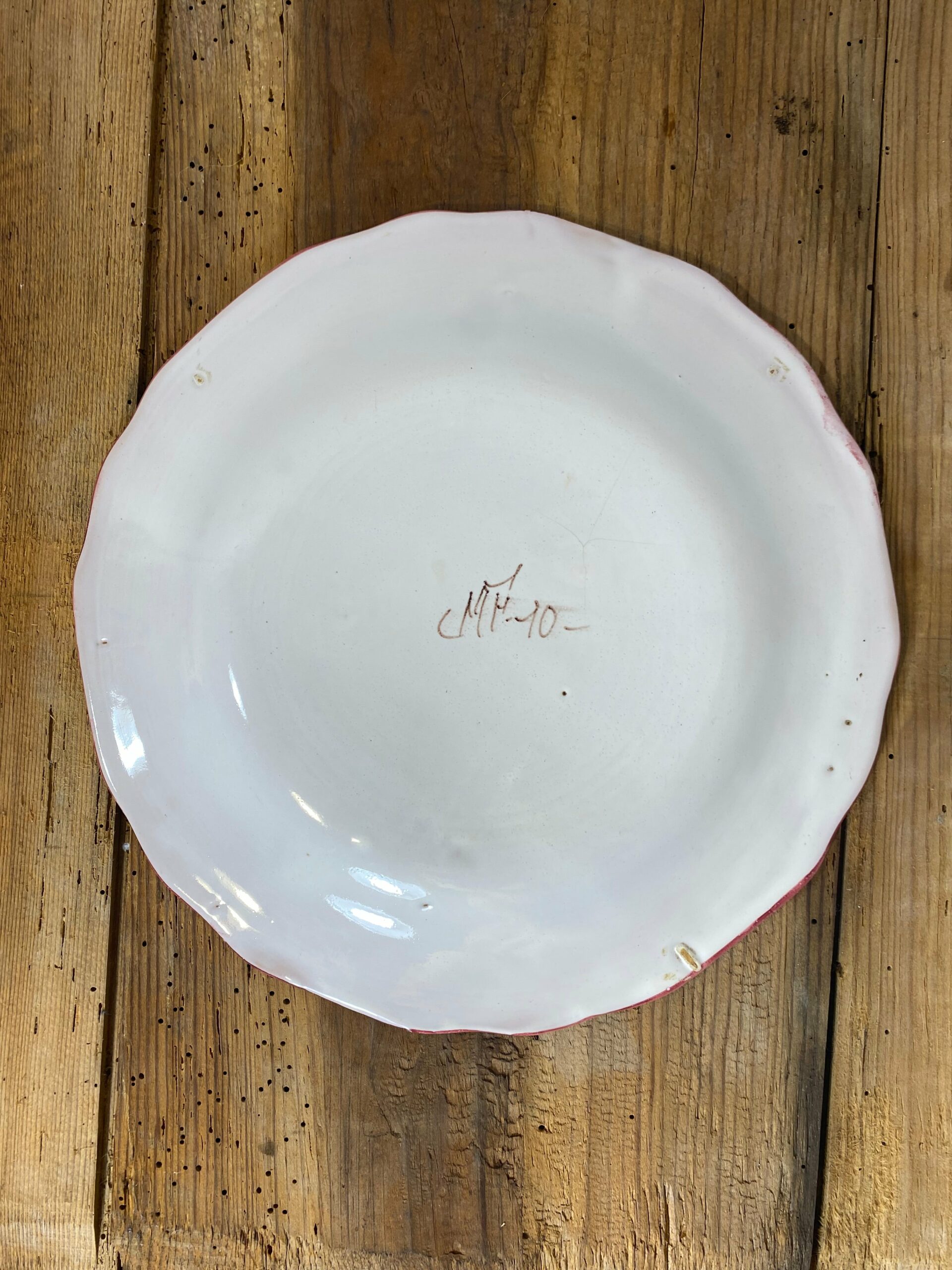 Vintage French Faience Plate Set – Moustiers Hand-Painted Pottery - Image 13