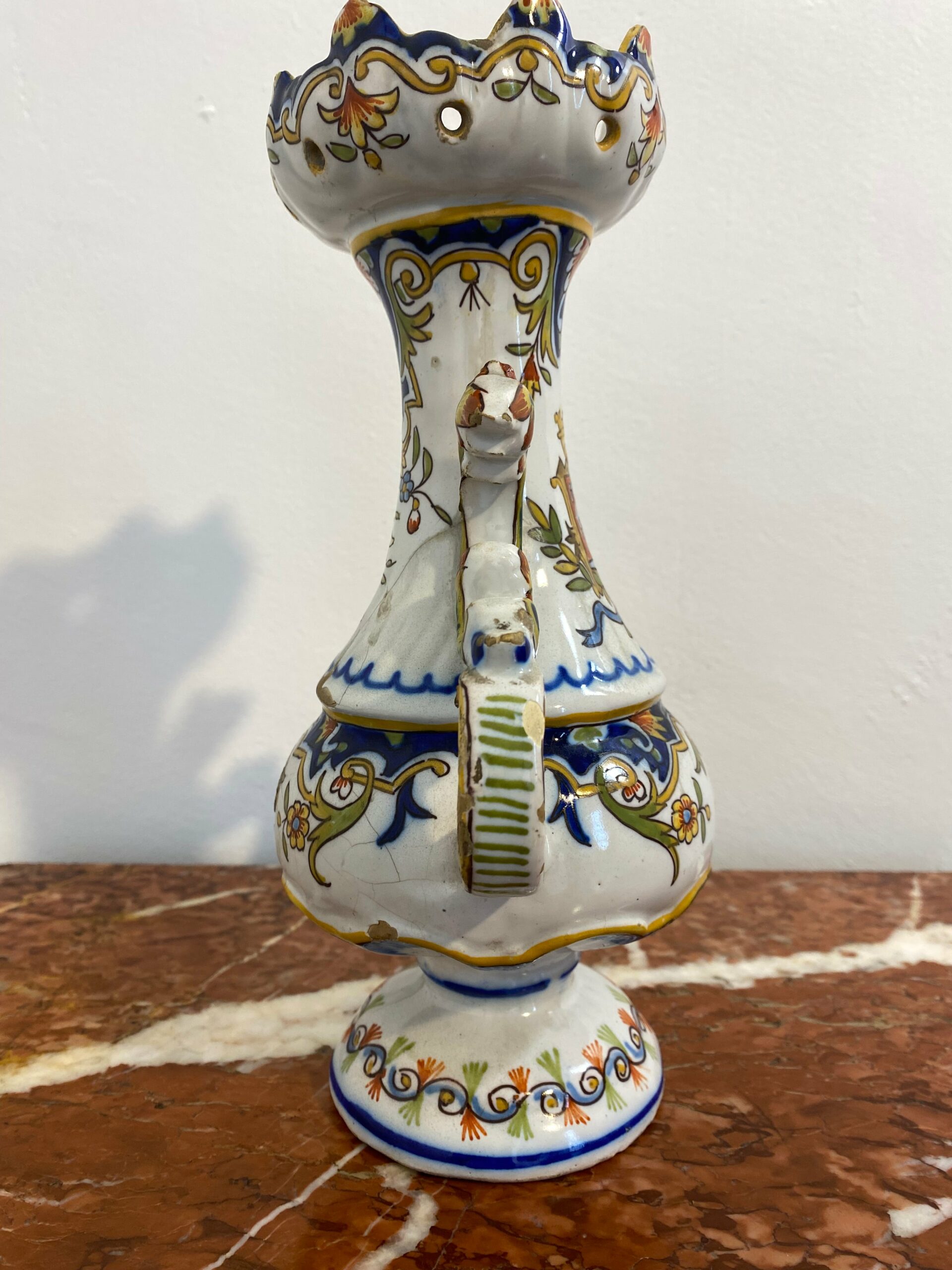 French Faience Vase De Desvres, Les Sables d'Olonne, Late 19th Century - Image 4