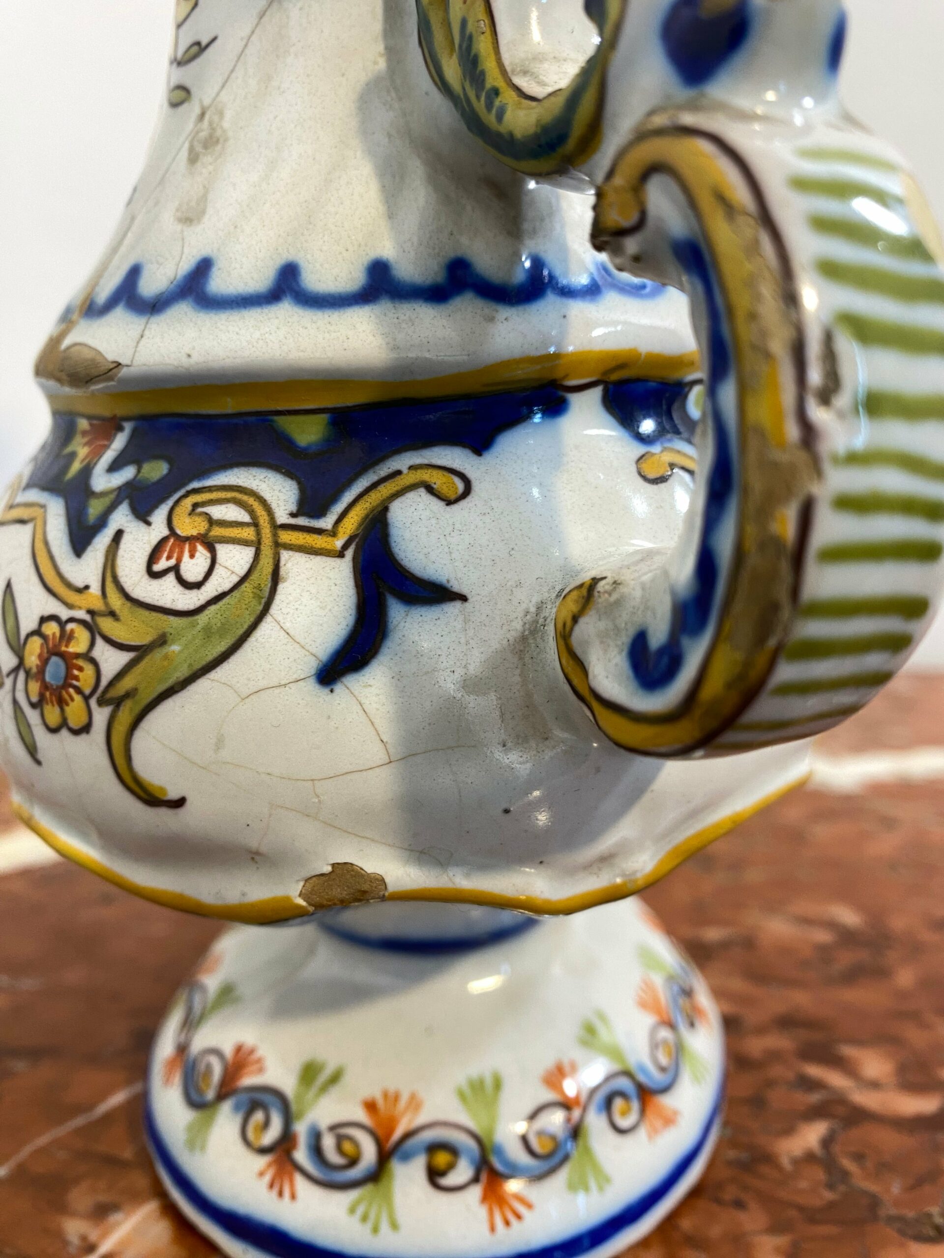 French Faience Vase De Desvres, Les Sables d'Olonne, Late 19th Century - Image 8