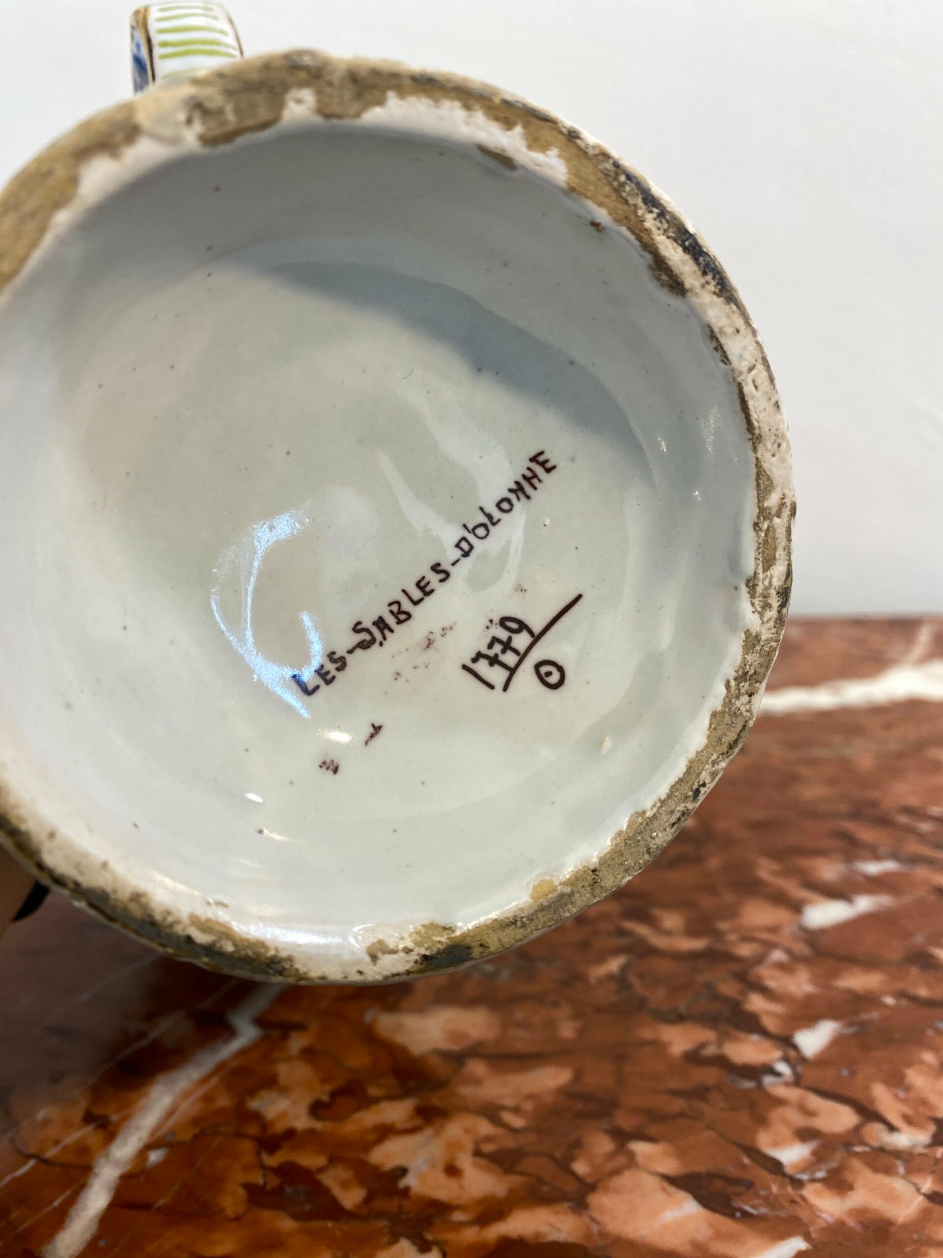French Faience Vase De Desvres, Les Sables d'Olonne, Late 19th Century - Image 10