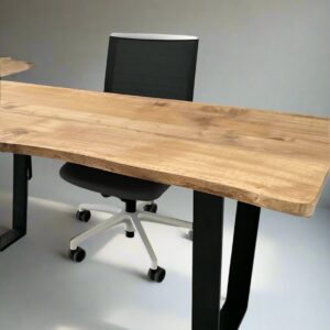 Custom made desk by Studio B3KM - handcrafted oak and chestnut eco-friendly desk made to order